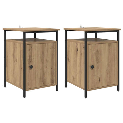 Bedside Cabinet 2 pcs Artisan Oak 40 x 42 x 60cm