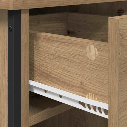 Bedside Cabinet with Drawer 2 pcs Artisan oak 40 x 42 x 50 cm