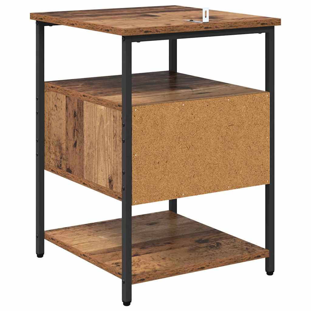 Bedside Cabinet Old wood 40 x 42 x 56 cm Engineered wood