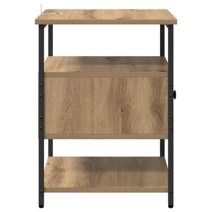 Bedside Cabinet with Drawer 2 pcs Artisan oak 40 x 42 x 56 cm