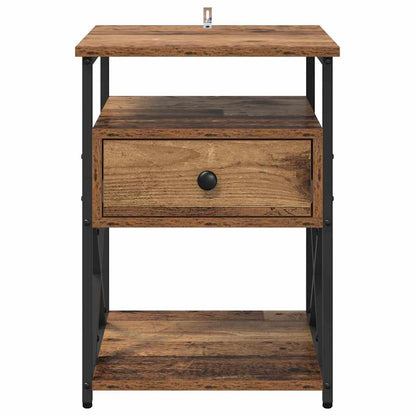 Bedside Cabinet Old wood 40 x 42 x 55 cm Engineered wood