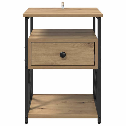Bedside Cabinet Artisan oak 40 x 42 x 55 cm Engineered wood