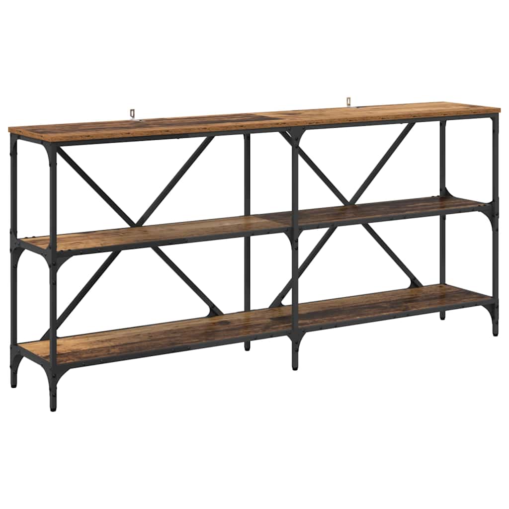 Console Table Old Wood 160 x 30 x 75 cm Engineered Wood