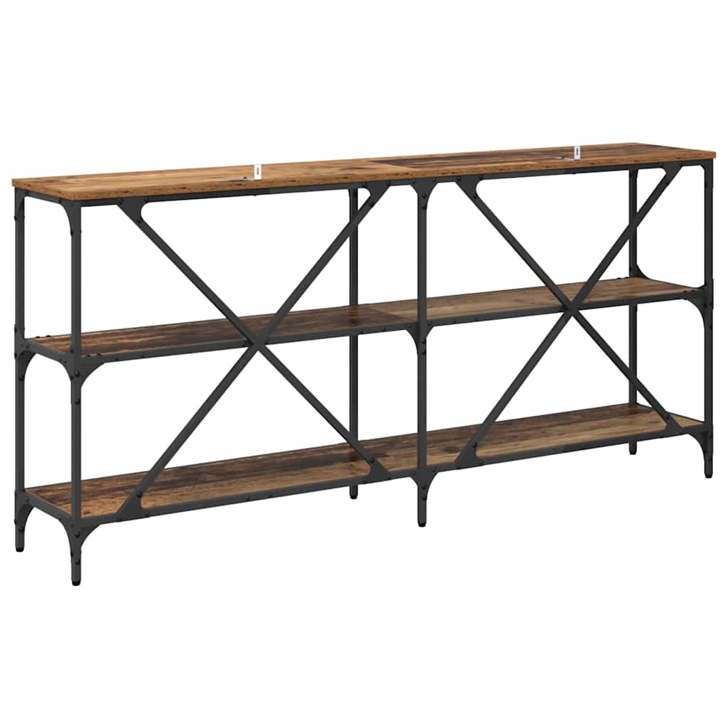 Console Table Old Wood 160 x 30 x 75 cm Engineered Wood