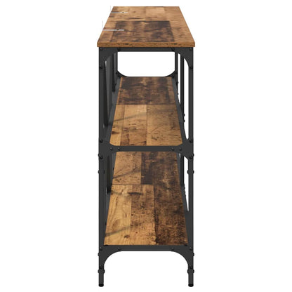 Console Table Old Wood 160 x 30 x 75 cm Engineered Wood