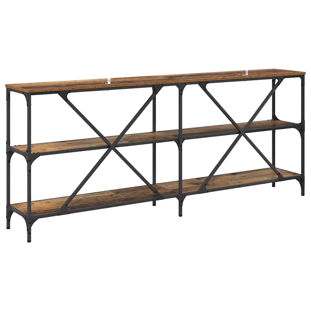 Console Table Old Wood 180 x 30 x 75 cm Engineered Wood