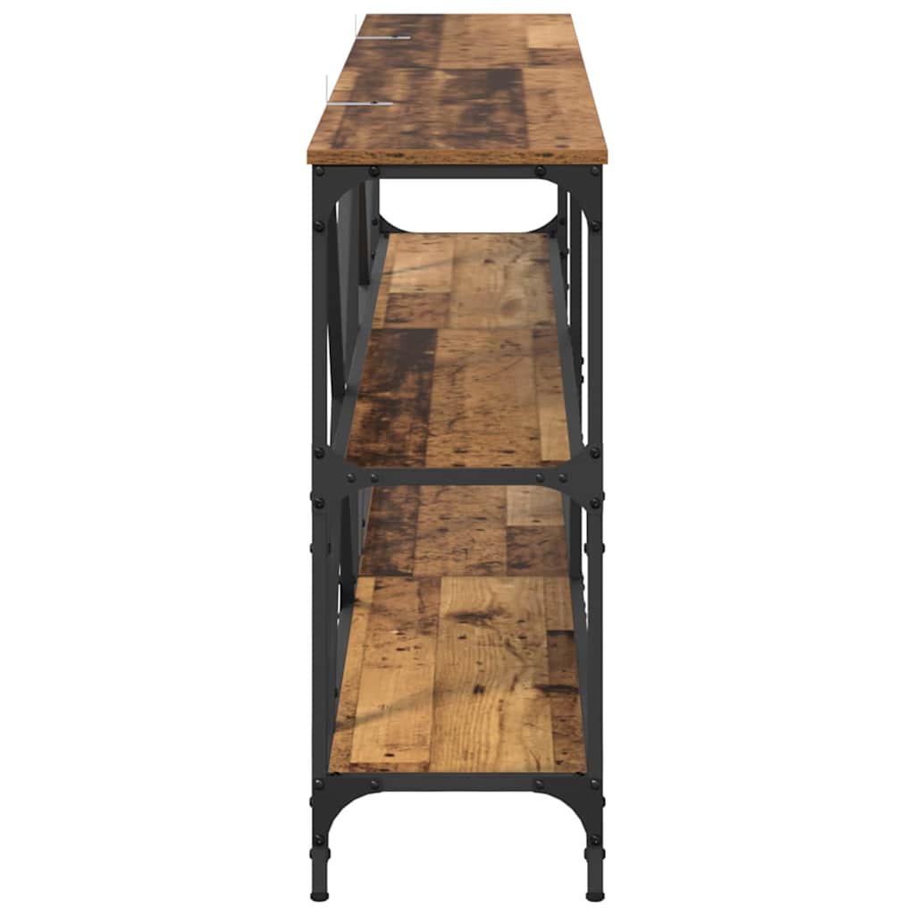 Console Table Old Wood 180 x 30 x 75 cm Engineered Wood