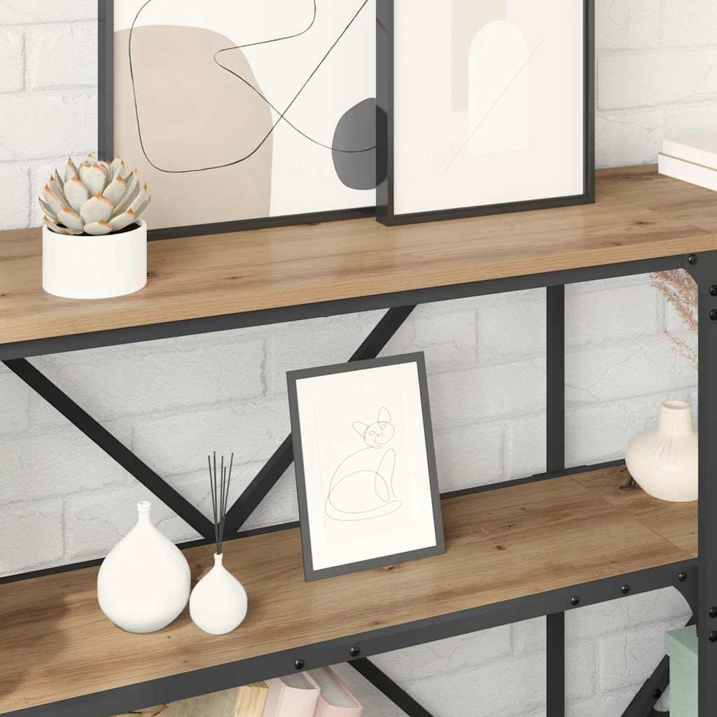 Console Table Artisan Oak 180 x 30 x 75 cm Engineered Wood