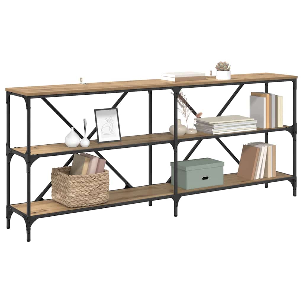 Console Table Artisan Oak 180 x 30 x 75 cm Engineered Wood