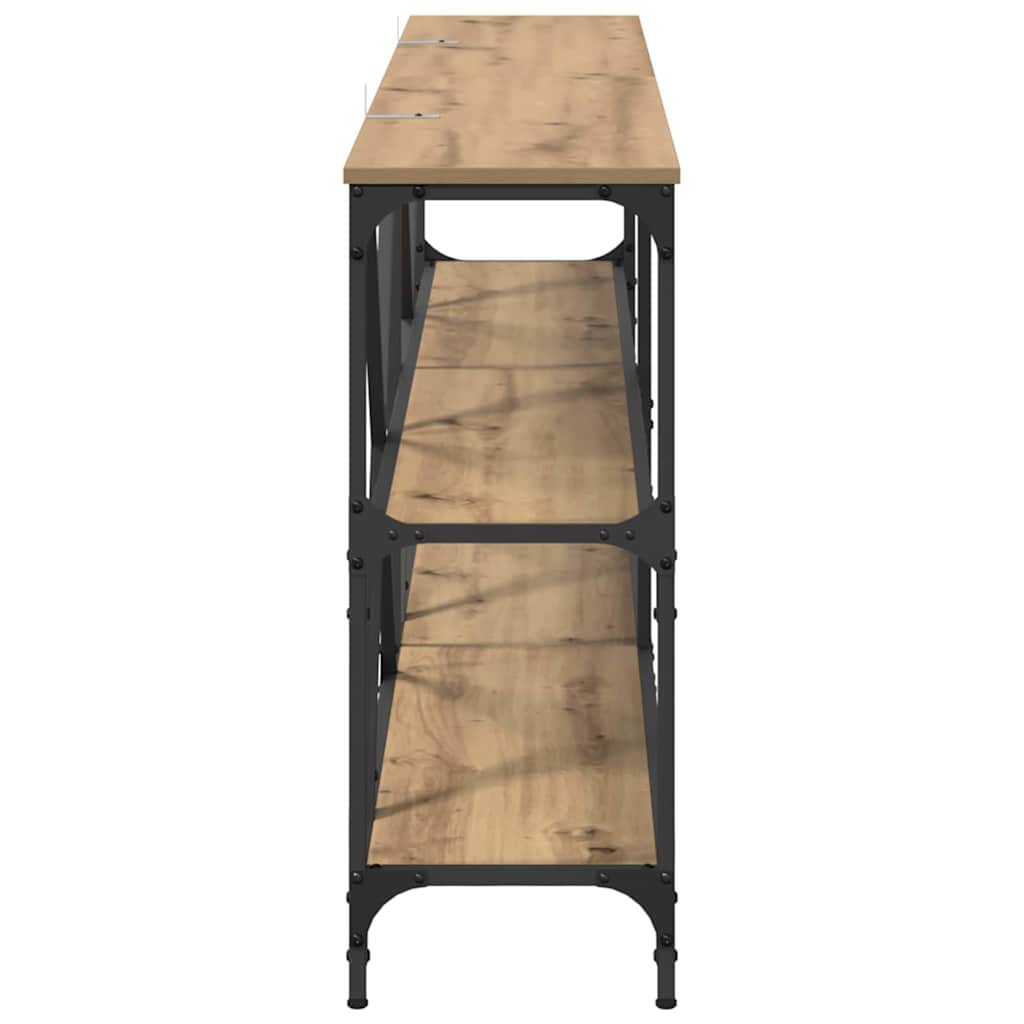 Console Table Artisan Oak 180 x 30 x 75 cm Engineered Wood