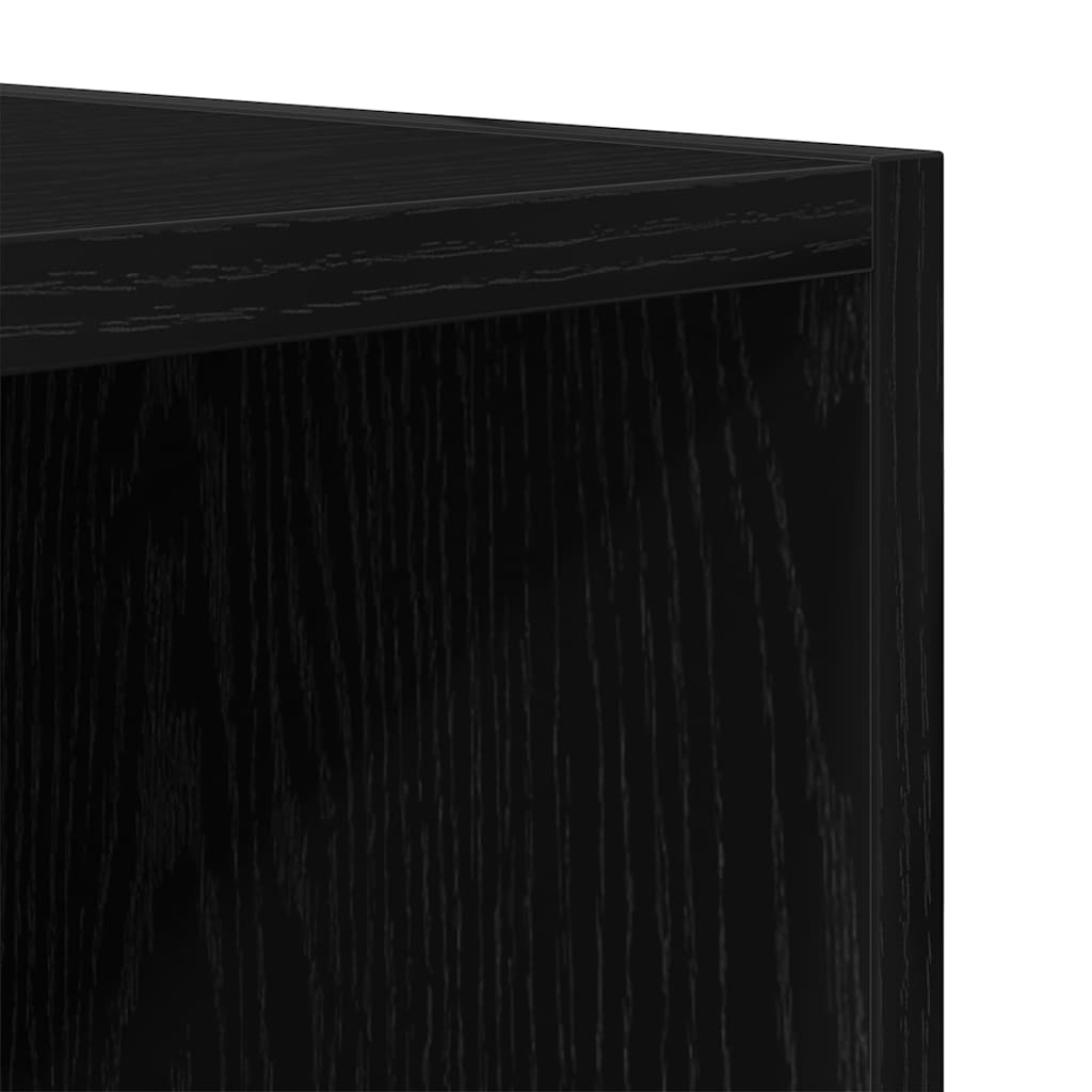 TV Cabinet Black Oak 103.5 x 30 x 50 cm Engineered Wood