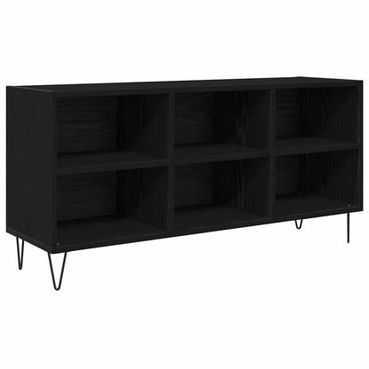 TV Cabinet Black Oak 103.5 x 30 x 50 cm Engineered Wood