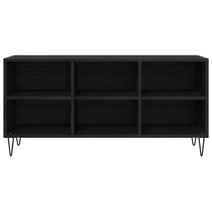 TV Cabinet Black Oak 103.5 x 30 x 50 cm Engineered Wood