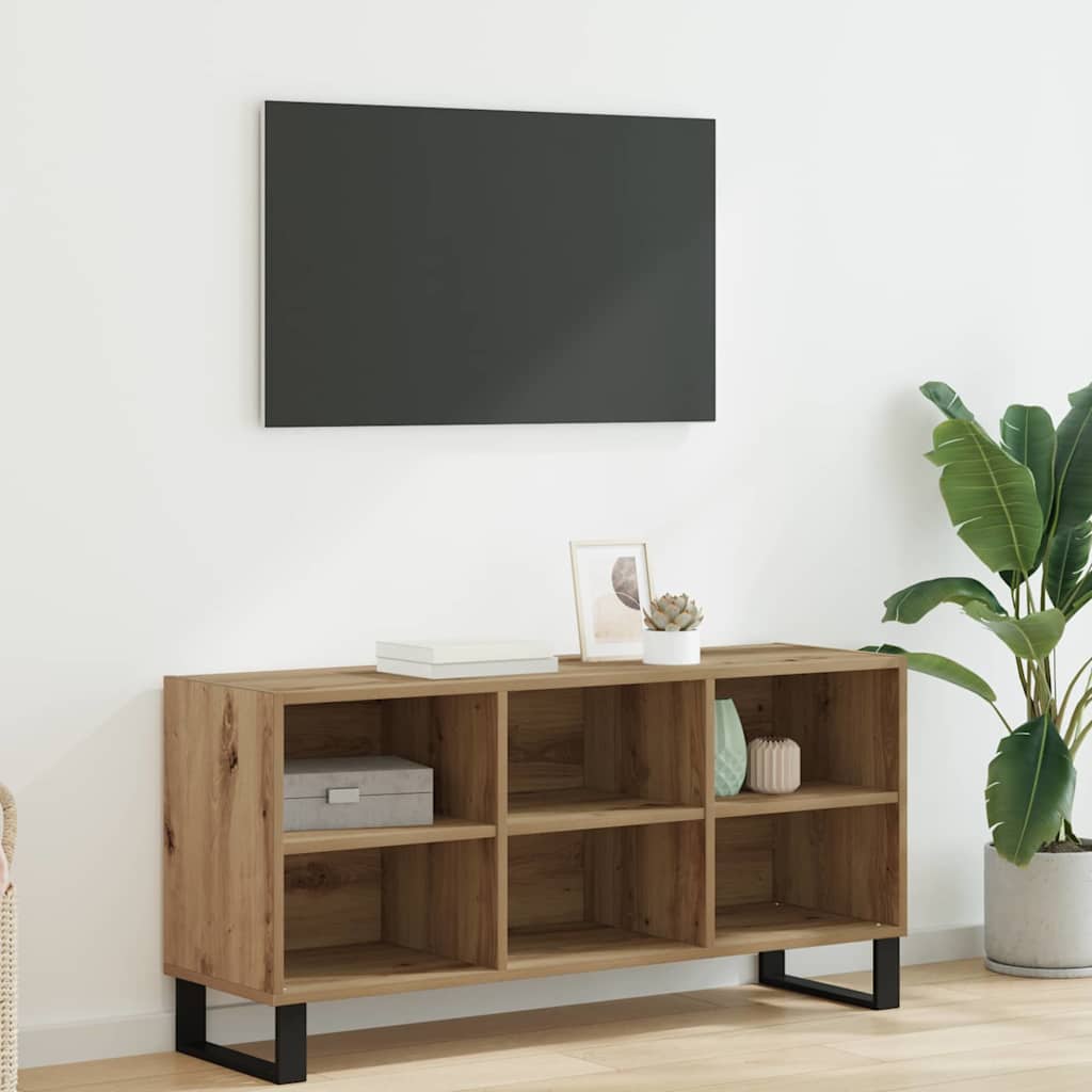 TV Cabinet Artisan Oak 103.5 x 30 x 50 cm Engineered Wood