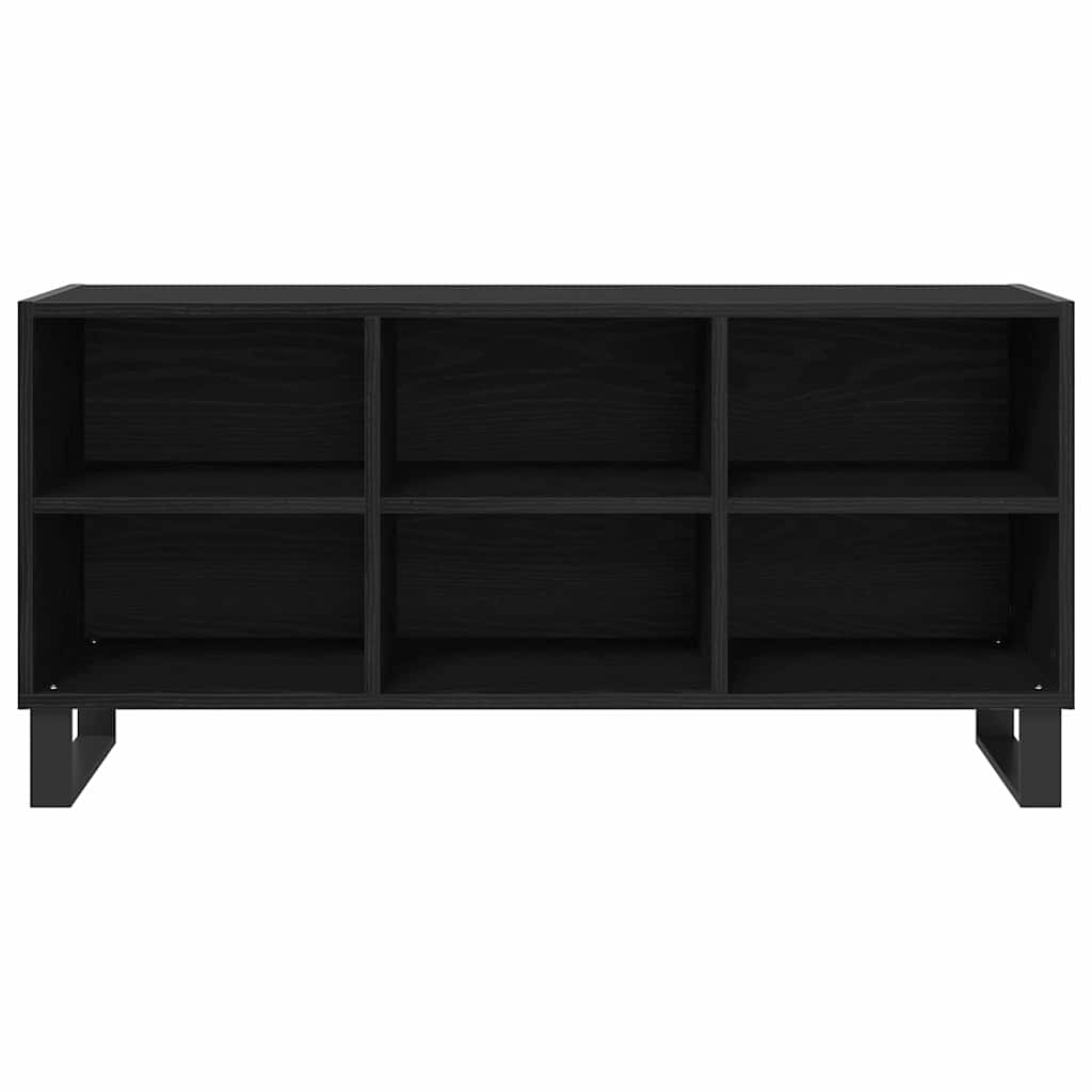 TV Cabinet Black Oak 103.5 x 30 x 50 cm Engineered Wood