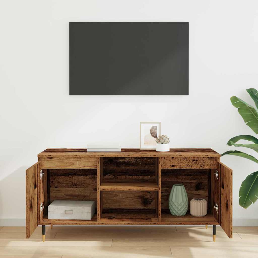 TV Cabinet Old Wood 104 x 35 x 50 cm Engineered Wood
