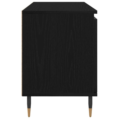 TV Cabinet Black Oak 104 x 35 x 50 cm Engineered Wood