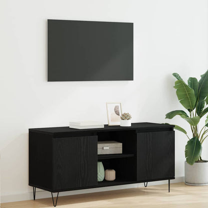 TV Cabinet Black Oak 104 x 35 x 50 cm Engineered Wood