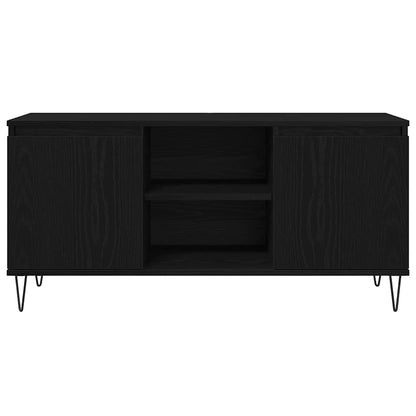 TV Cabinet Black Oak 104 x 35 x 50 cm Engineered Wood