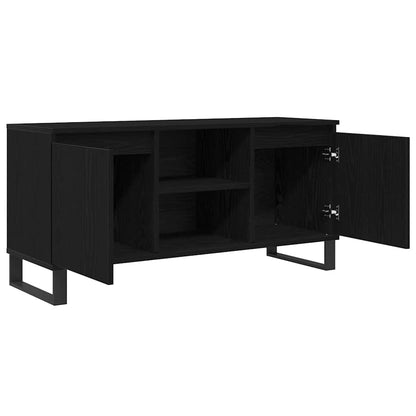 TV Cabinet Black Oak 104 x 35 x 50 cm Engineered Wood