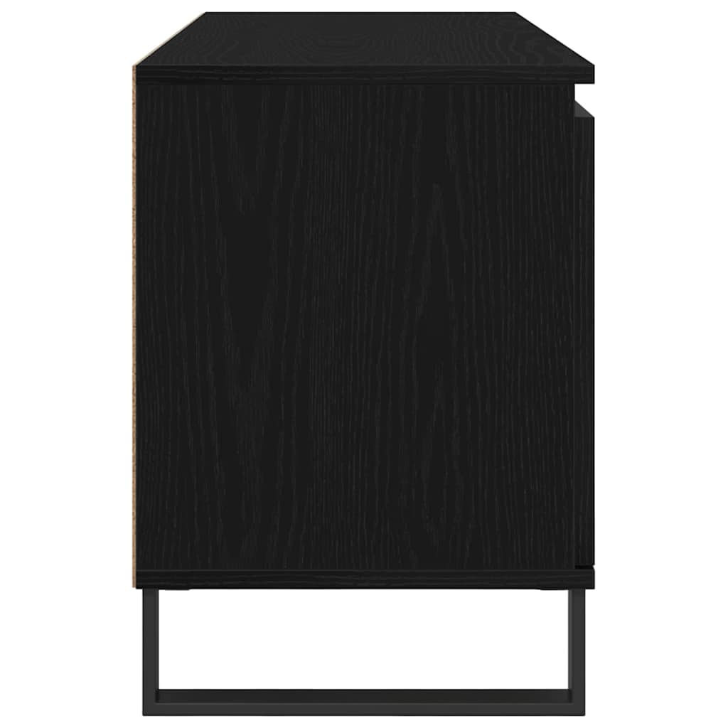 TV Cabinet Black Oak 104 x 35 x 50 cm Engineered Wood