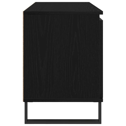 TV Cabinet Black Oak 104 x 35 x 50 cm Engineered Wood