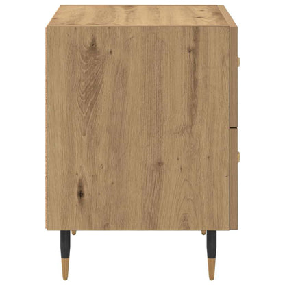 Bedside Cabinet with Drawer 2 pcs Artisan oak 40 x 35 x 47.5 cm