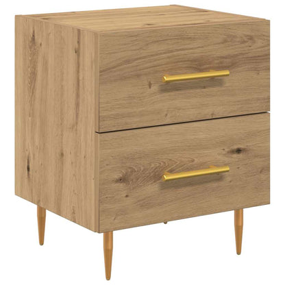 Bedside Cabinet with Drawer 2 pcs Artisan Oak 40 x 35 x 47.5 cm