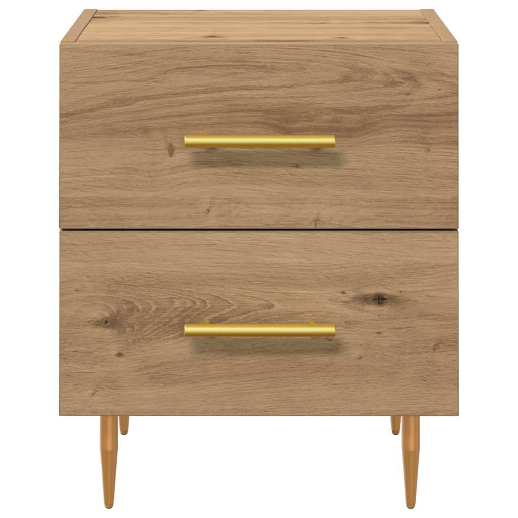 Bedside Cabinet with Drawer 2 pcs Artisan Oak 40 x 35 x 47.5 cm