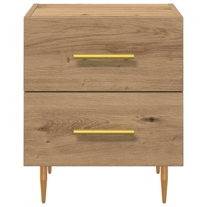 Bedside Cabinet with Drawer 2 pcs Artisan Oak 40 x 35 x 47.5 cm
