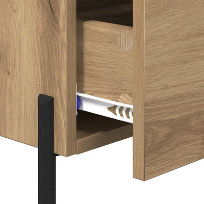 Bedside Cabinet with Drawer 2 pcs Artisan oak 40 x 35 x 47.5 cm