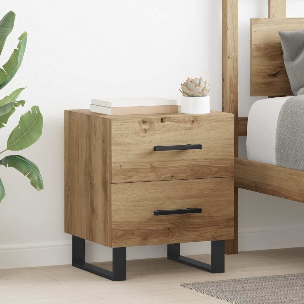 Bedside Cabinets 2 pcs Artisan oak 40 x 35 x 47.5 cm