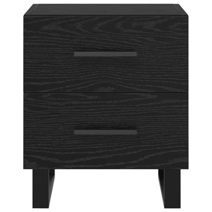 Bedside Cabinets with Drawer 2 pcs Black oak 40 x 35 x 47.5 cm