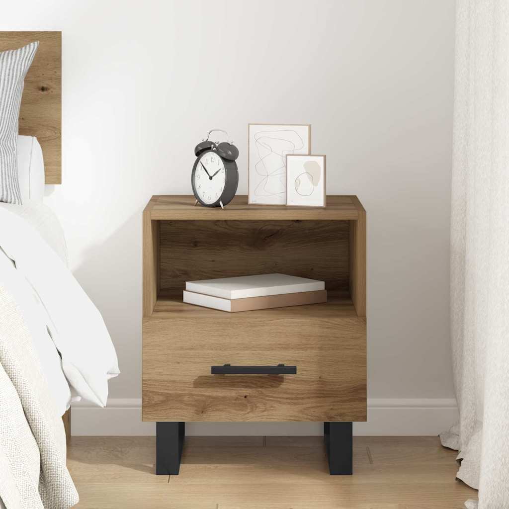 Bedside Cabinet Artisan oak 40 x 35 x 47.5 cm Engineered wood
