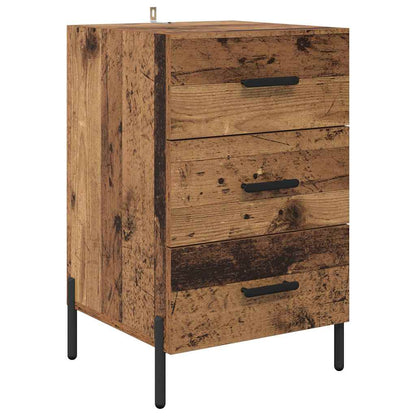 Bedside Cabinet Old wood 40 x 40 x 66 cm Engineered wood
