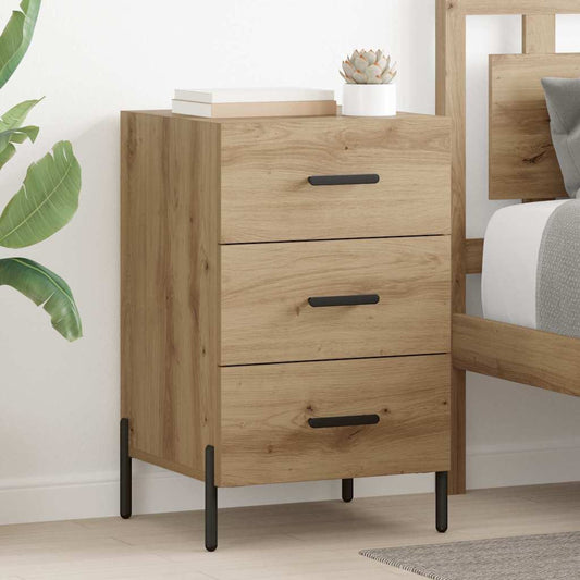 Bedside Cabinet Artisan oak 40 x 40 x 66 cm Engineered wood