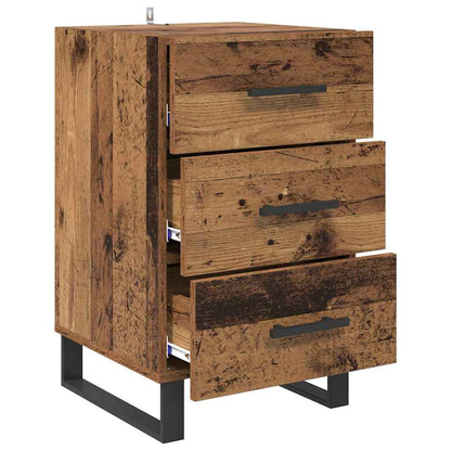 Bedside Cabinet Old Wood 40 x 40 x 66 cm Engineered Wood