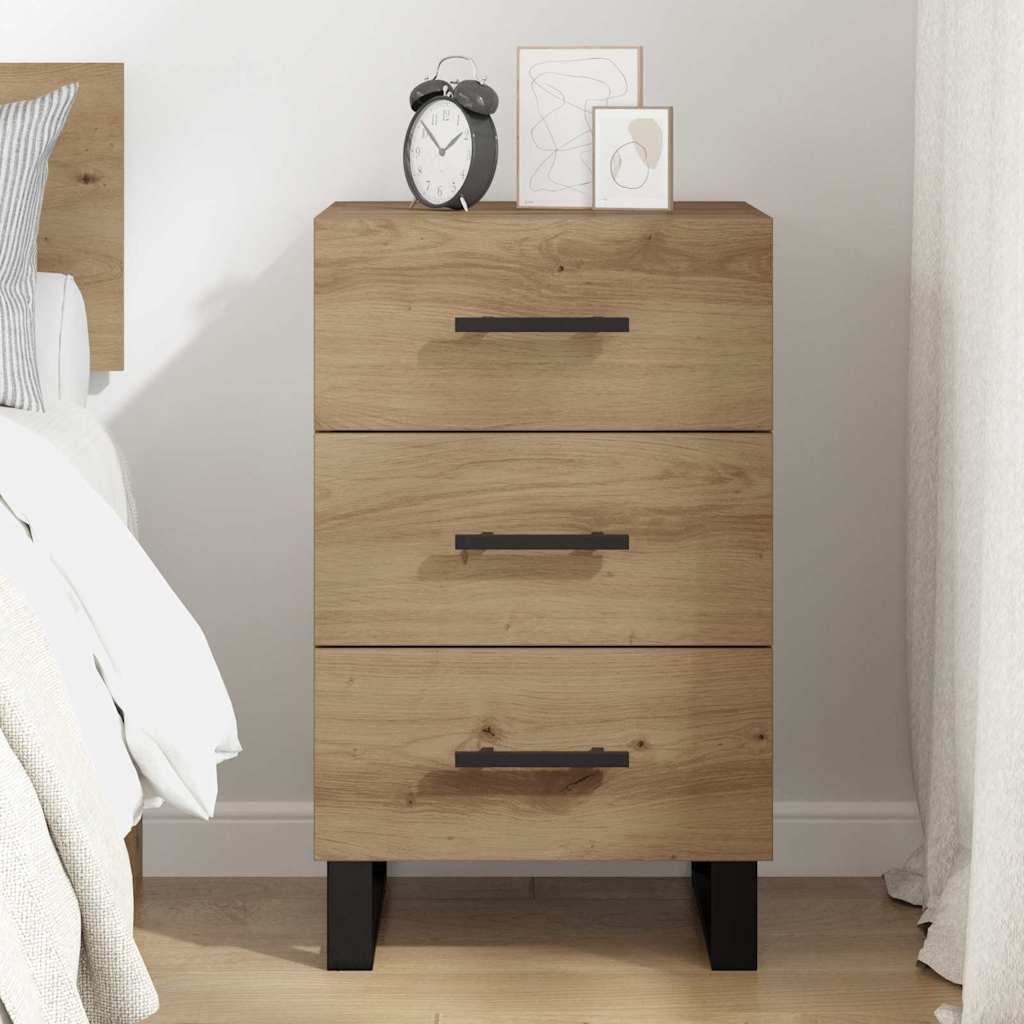Bedside Cabinet Artisan Oak 40 x 40 x 66 cm Engineered Wood