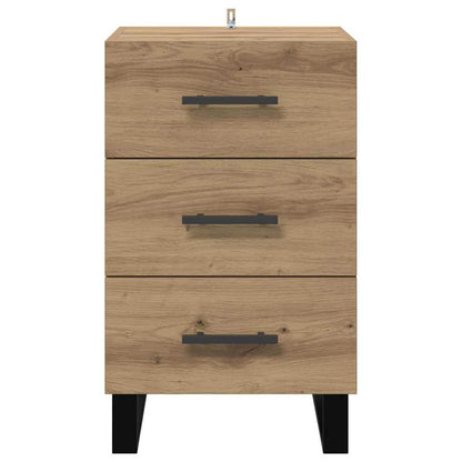 Bedside Cabinet Artisan Oak 40 x 40 x 66 cm Engineered Wood