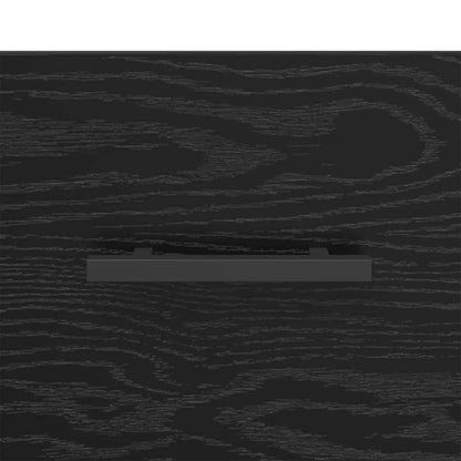 Bedside Cabinet Black Oak 40 x 40 x 66 cm Engineered Wood