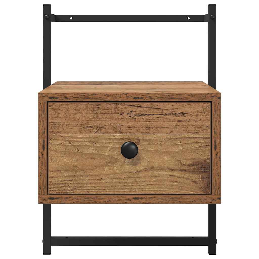 Bedside Cabinet Old Wood 35 x 30 x 51 cm Engineered Wood