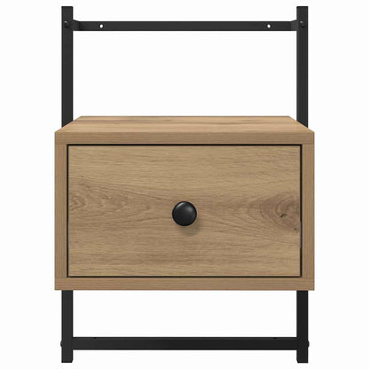 Bedside Cabinet with Drawer 2 pcs Artisan Oak 35 x 30 x 51 cm
