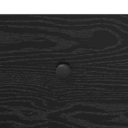 Bedside Cabinet Black Oak 35 x 30 x 51 cm Engineered Wood