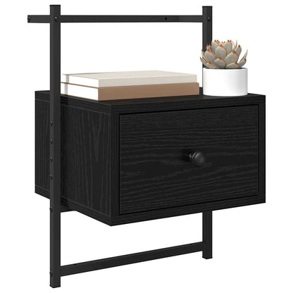 Bedside Cabinet 2 pcs Black Oak 35 x 30 x 51 cm Engineered Wood