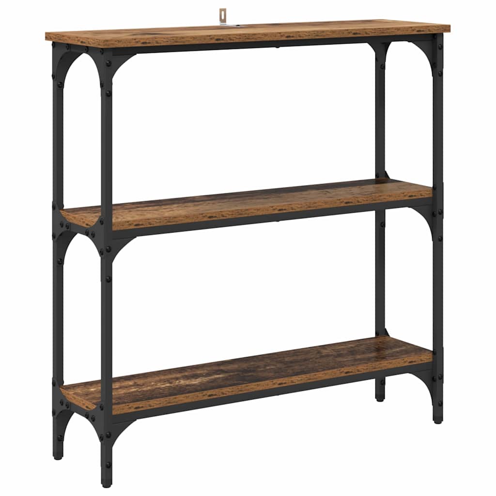 Console Table Old Wood 75 x 22.5 x 75 cm Engineered Wood