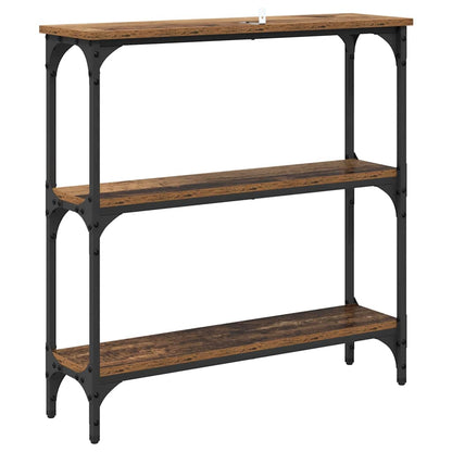 Console Table Old Wood 75 x 22.5 x 75 cm Engineered Wood