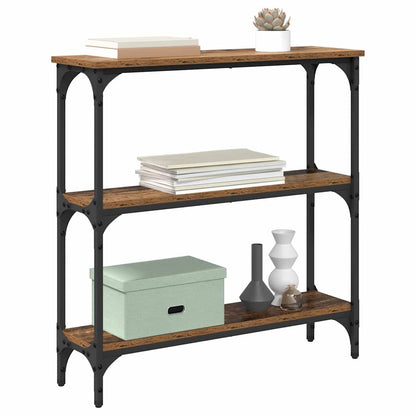 Console Table Old Wood 75 x 22.5 x 75 cm Engineered Wood