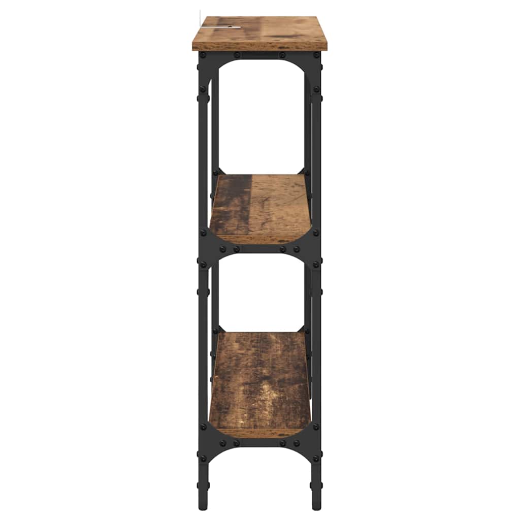 Console Table Old Wood 75 x 22.5 x 75 cm Engineered Wood