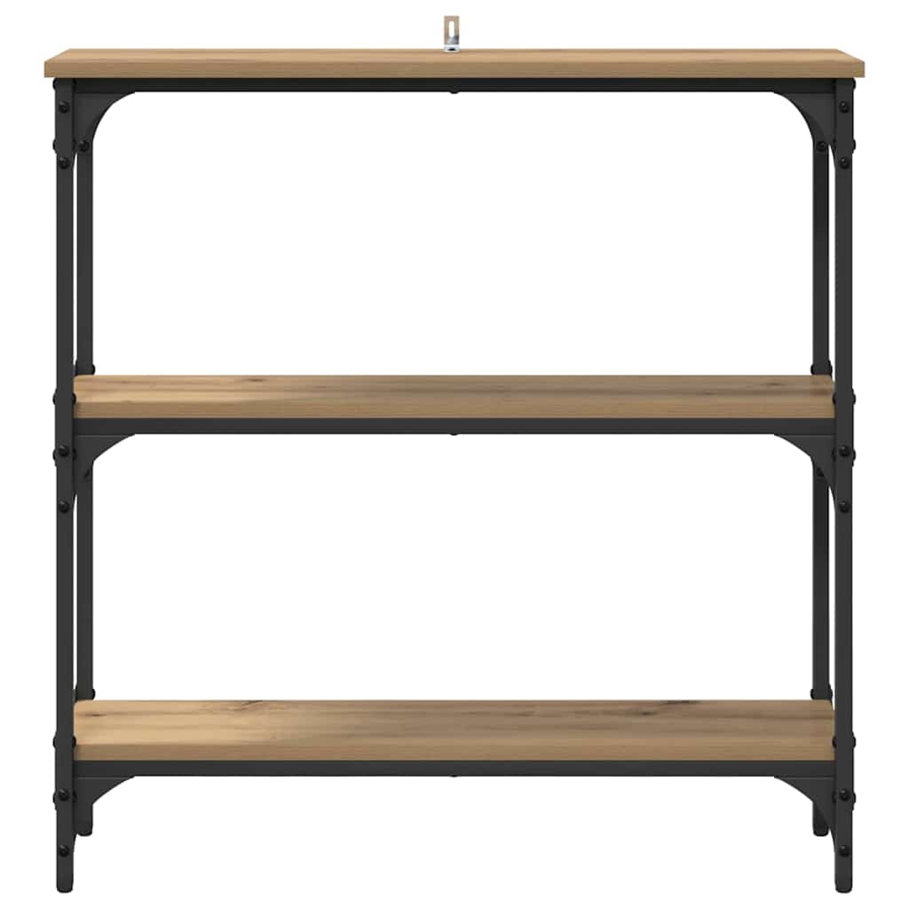Console Table Artisan Oak 75 x 22.5 x 75 cm Engineered Wood