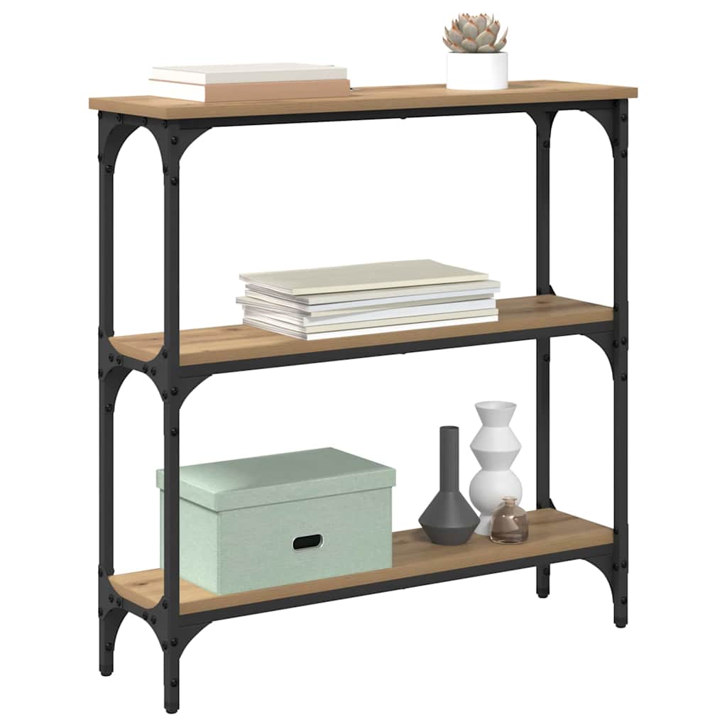 Console Table Artisan Oak 75 x 22.5 x 75 cm Engineered Wood